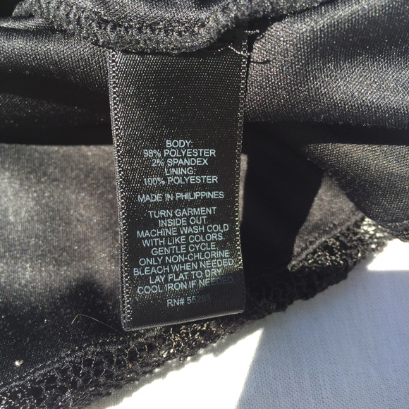 EXPRESS | black lace peplum tank - Picture 5 of 5